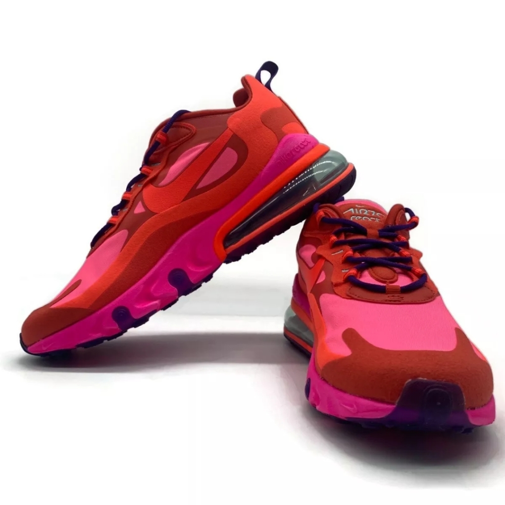 Brand New Mens Air Max 270 React Mystic Red Bright - Picture 2 of 4